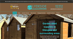 Desktop Screenshot of clydesidegardensheds.co.uk