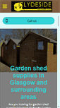 Mobile Screenshot of clydesidegardensheds.co.uk
